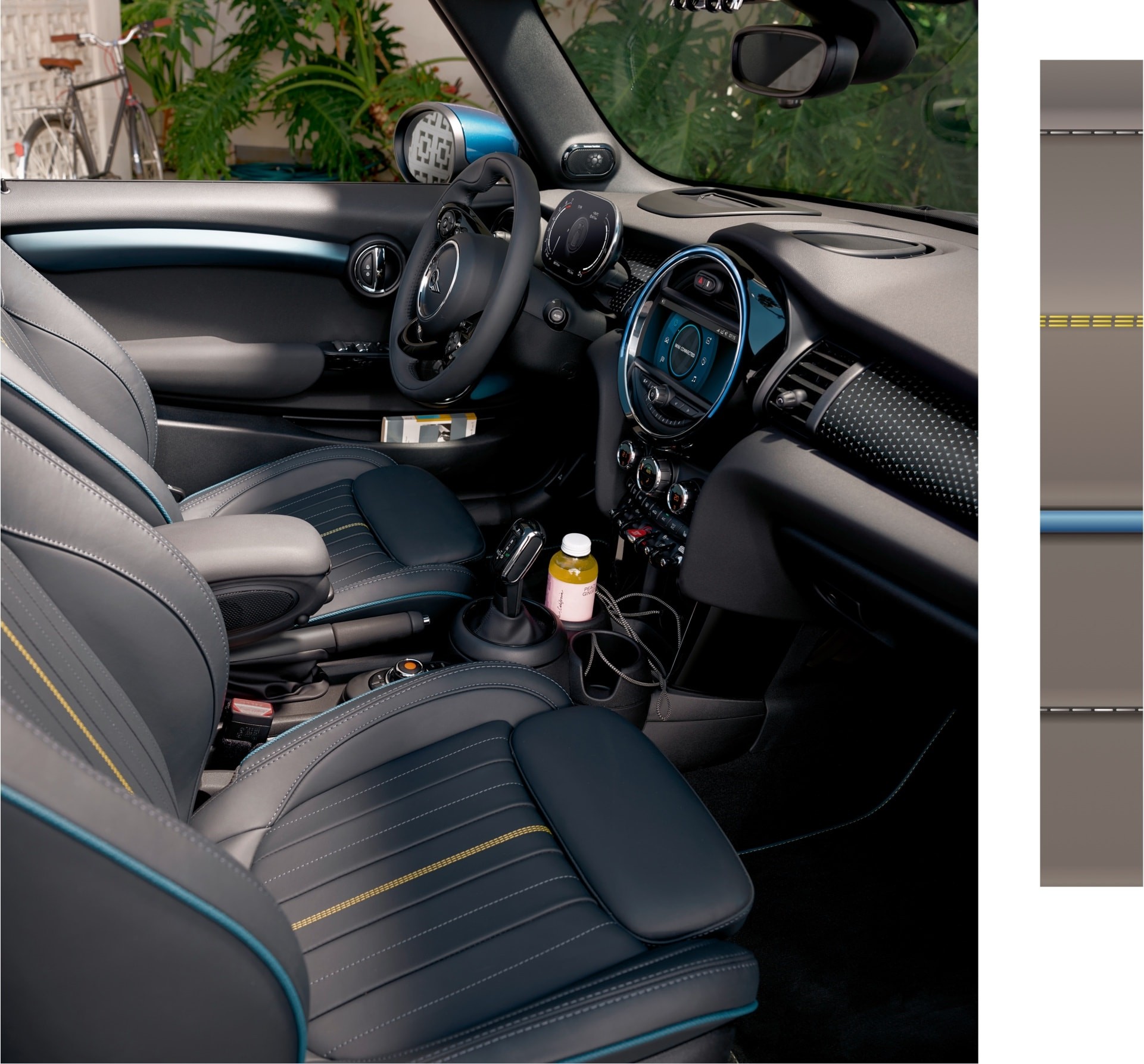 MINI Cabrio Sidewalk Edition – interior – tapicería y salpicadero
